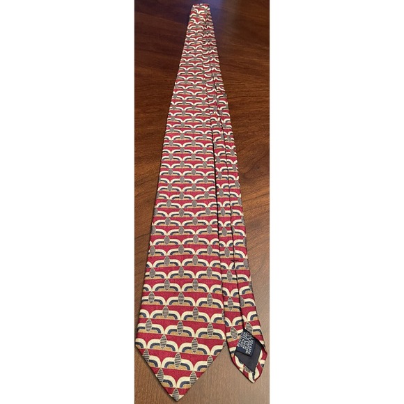 Land’s End Direct Merchants, Hand Sewn, 100% Silk, Men’s Meck Tie, Made In Usa - Picture 3 of 9